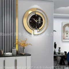 掛け時計 壁掛け ゴールド ブラック アナログ時計 電池式 シンプル モダン 静音設計 サイレントクロック リビング ダイニング インテリア 装飾 4-7のサムネイル