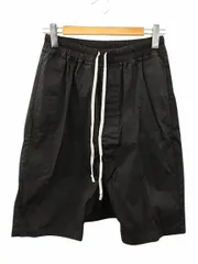 リックオウエンス Rick Owens PODS SARROUEL SHORTS RF00M6384-TE ポッズ サルエルショーツ 46 黒 ブラック ハーフパンツ ショートパンツ ボトムス ☆AA★のサムネイル