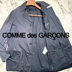 AD2002/コットンツイル素材(M)●COMME des GARONS HOMME コムデギャルソン オム テーラード ジャケット シャツ ブラック グレー 黒 メンズ