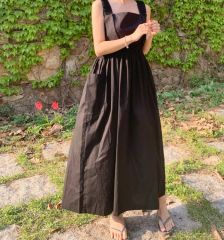 Chloe リネンタイバックドレス ワンピース リボン - メルカリ