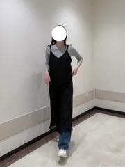 GeeRA ジーラ ワンピース M ブラック レース 袖なし ひざ丈 フレアのサムネイル