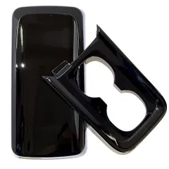 Flatland 新型 ノア90系 ヴォクシー 90 系 内装 カスタム パーツ アクセサリー カップホルダーカバー アームレストカバー セット (ピアノブラック)ma 56b8935b