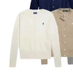 新品タグ付 ラルフローレン POLO カーディガン S 長袖 キャメル 冷房