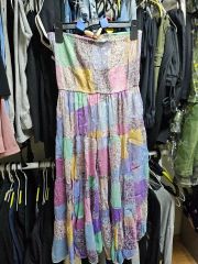 マトリョーシュカ パッチワーク 花柄 ロングワンピース 綿 レブリカ 