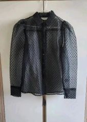 noir kei ninomiya ロゴオーガンジーシャツ XS - メルカリ