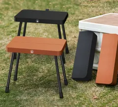 折りたたみ椅子 アウトドアチェア コンパクト 軽量 収納袋一体型 耐荷重120kg 頑丈 安定感 滑り止め キャンプ 釣り 登山 ピクニック 花火大会 観戦 大人 子供用（ブラウン） [並行輸入品]のサムネイル