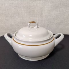 深川製磁@宮内庁御用達/蓋もの/置物/飾り物/菓子鉢/三脚/白×金 - メルカリ