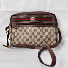GUCCI オールドグッチ GGキャンバス ショルダーバッグ シェリーライン 56.02.088