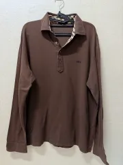 (メンズ服) DAKS ブラウン 長袖 カラ Tシャツ 105のサムネイル