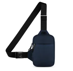 [Hope Retailer] 斜め掛け コンパクト ボディバッグ スポーツ ショルダーバッグ ボディーバッグ ワンショルダー スポーツバッグ (ネイビーブルー)