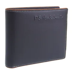 [ポールスミス] 財布 メンズ 2つ折り 折財布 コンパクト アウトレット ブランド レザー ブラック BYP056 10 [並行輸入品]