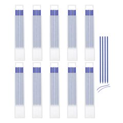 uxcell 60개들이 목공용 연필 교체 코어 샤펜 형 교체 코어 2.8mm 건축용 스미테케샤프펜 교체 코어 목공 장인킹펜 블루