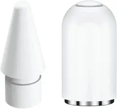 MACLE 対応Apple Pencil 交換 ペン先 アップルペンシル キャップ 第1世代 対応iPadペンシル ペン先 第1 2世代/USB-C用 タッチペン交換 替え芯 互換 紛失防止カバー 交換用チップ 書き味良い 高感度 予備 高摩擦 対応iPad/