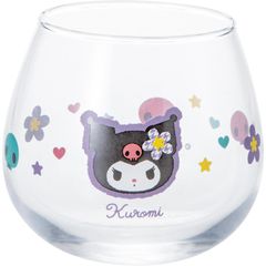 산리오 (sanrio) [ 카오하나 크로미 ] 레트로 유라유라 텀블러 글라스 약 290ml 약 9×8cm 캐릭터즈 식기 상품 잡화 클리어 일본제 san4549-4