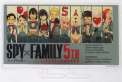 [Used] Acrylic Stand- Acrylic Panel - Group Design - Foil-infused Acrylic Art - 5TH ANNIVERSARY ver. "SPY×FAMILY" - Jump Characters Store Exclusive