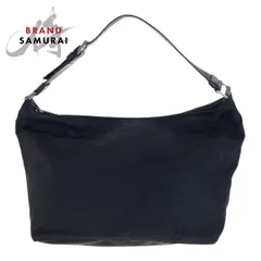 美品 PRADA プラダ テスート 三角ロゴプレート ブラック 黒 シルバー金具 ナイロン/レザー ショルダーバッグ レディース 506809【中古】