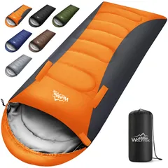 寝袋 冬用【手足伸ばし可能・230T防水】4in1多機能 1.4Kg 1.1Kg 1.8Kg 2.2Kg 寝袋 オールシーズン 夏用シュラフ 封筒型 コンパクト 軽量 中綿 快適温度-5℃-20℃ 保温 wolfyok outdoors 丸洗い可能 収納パックのサムネイル