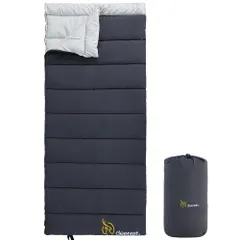 deerest封筒型寝袋MELLOW800g化繊コットン対応温度11℃~-14℃EASY GO series快眠スリーピングバッグアンチピンチジッパーキャノピーキャンプ/アウトドア車中泊防災シュラフ