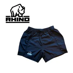 RHINO ラグビーショートパンツ LB 黒 メンズ スポーツ短パン トレーニング