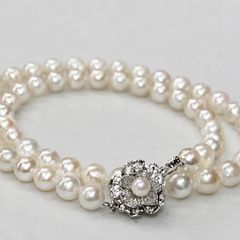 ⑤③番アコヤ真珠 パールネックレスsilver刻印 7.0-7.4mm - メルカリ
