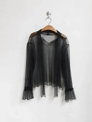 ☆フランス製 JACQUEMUS キャミソール レイヤード ロングシャツ(34 
