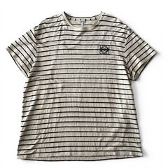 ロエベ LOEWEアナグラム刺繍 ボーダー 半袖 Tシャツ ロエベ LOEWEアナグラム刺繍 ボーダー 半袖 Tシャツ - メルカリ