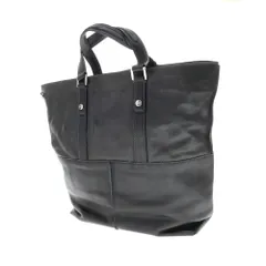 【中古】トッズ TOD'S レザー トートバッグ ブラック【W43xH35xD12】【ユニセックス】