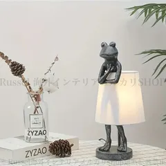 テーブルランプ レトロ USB LED ベッドサイドランプ 電気スタンド 間接照明 おしゃれ かわいい カエル デザイン インテリア リビング 寝室 装飾 4-7のサムネイル