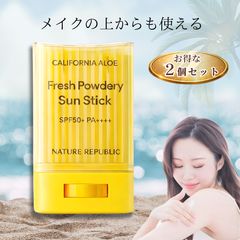 [2 개 세트] 네이처 리퍼블릭 선크림 스틱 24g / 얼굴 투명 타입 스틱 uv 선탠 대책 uv 대책 SPF50+ PA++++