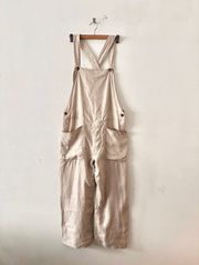 【美品】YAECA WRITE オーバーオール　Mサイズ　リネン混 未使用】YAECA WRITE リネンオーバーオール ナチュラル Sサイズ - メルカリ