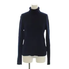ローレンラルフローレン LAUREN RALPH LAUREN ニット セーター S 紺 ネイビー タートルネック 長袖 リブ編み /LP