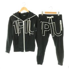 1PIU1UGUALE3 ビッグファスナー セットアップ スウェット フルジップ