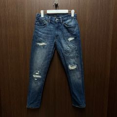 ☆リサウンドクロージング☆スキニーデニム ダメージ 2 M 濃紺 加工 