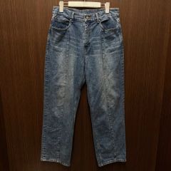 ネオンサイン チカーノデニム スラックス 個性派 オーバーサイズ W44 