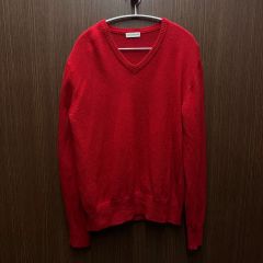 HAYASHIDAカシミヤ Vネック セーター 赤 - メルカリ