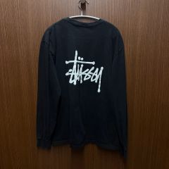 OLD STUSSY ロングスリーブサーマルT ブラック 表記(L) USA製 - メルカリ