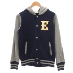 チャンピオン CHAMPION フーディージャケット M 紺 ネイビー グレー スナップボタン /NL ■ECF004