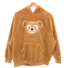 ディズニー Disney パーカー M 茶 ブラウン ボア素材 クマのアップリケ 長袖 /SC ■ECF004