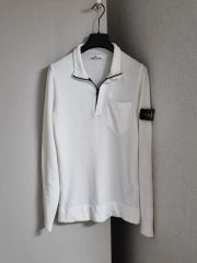 激レア 希少 00's初頭 stone Island ハーフジップニット ブルー - メルカリ