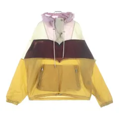 ISABEL MARANT ETOILE (イザベル マラン エトワール) Block Shell Anorak Parka ブロックシェル ナイロン アノラックパーカー ベージュ/パープルのサムネイル