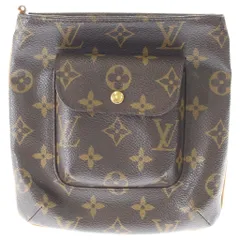 LOUIS VUITTON (ルイヴィトン) モノグラム パルティシオン ポーチ ケース クラッチバッグ ブラウン レザー×PVC M51901 ゴールド金具のサムネイル
