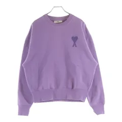 AMI Alexandre Mattiussi (アミアレクサンドルマテュッシ) Sweatshirt ロゴ刺繍  クルーネックスウェットトレーナー パープル E21HJ028.747のサムネイル