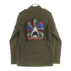 SAINT LAURENT PARIS (サンローランパリ) 16AW SHARK MILITARY SHORT COAT エディ期 バックシャークスパンコールミリタリージャケット カーキ 457956 Y153Wのサムネイル