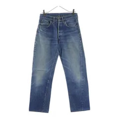 Levi's (リーバイス) 60S 501-501 ダブルネーム(BIG E 前期) 足長R ボタン裏刻印J Vステッチ 均等V コインポケット耳有り レインボーステッチ デニムパンツ インディゴ