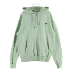 AMI Alexandre Mattiussi (アミアレクサンドルマテュッシ) Hoodie ロゴ刺繍 プルオーバースウェットパーカー フーディー グリーン H19J008.730のサムネイル