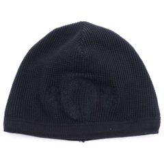 CHROME HEARTS ワッフルニット帽 ビーニー ブラック - メルカリ