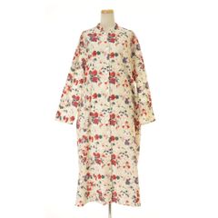 45R コットンリネンフラワープリントニットワンピース 花柄 カタログ