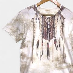 希少】goa ゴア フェザープリント タイダイ Tシャツ Y2K グランジ