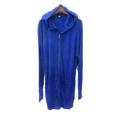 スライ SLY パーカー ニット ジップアップ F 青 ブルー /MNのサムネイル