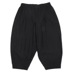 オムプリッセ イッセイ ミヤケHOMME PLISSE ISSEY MIYAKE 消しプリーツクロップドパンツ 黒2のサムネイル